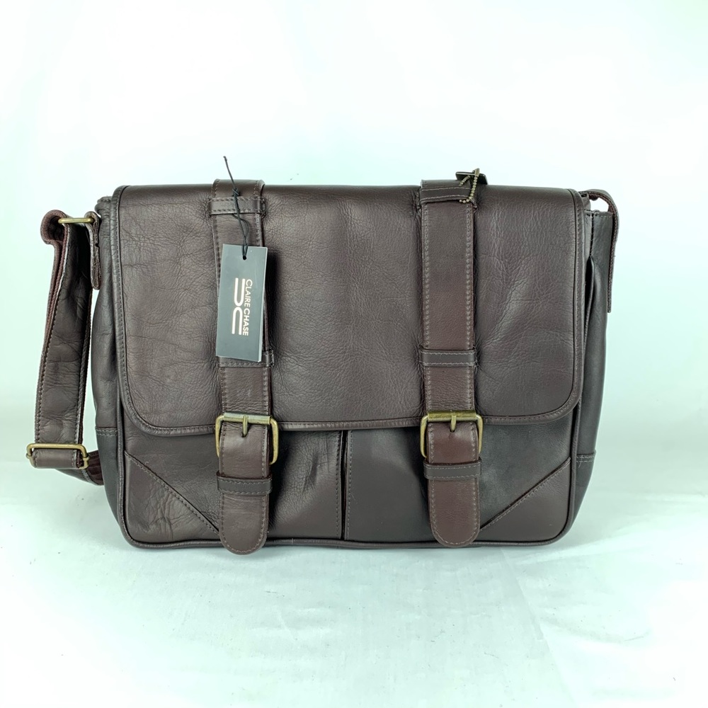 Claire Chase Sorrento Computer Messenger Bag NWT